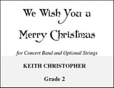 We Wish You a Merry Christmas Concert Band sheet music cover
